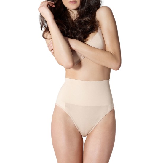 Marilyn Slim Emotion Slip kõrge värvliga figuuri vormivad aluspüksid must nude